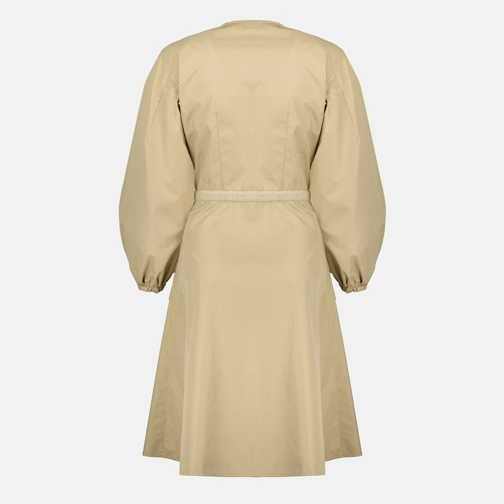 Robes Vestido de Popelín Beige Moncler Beige Femme