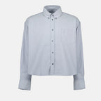 Camisas Camisa Curta Oversized Ami PARIS Cinza Unissex