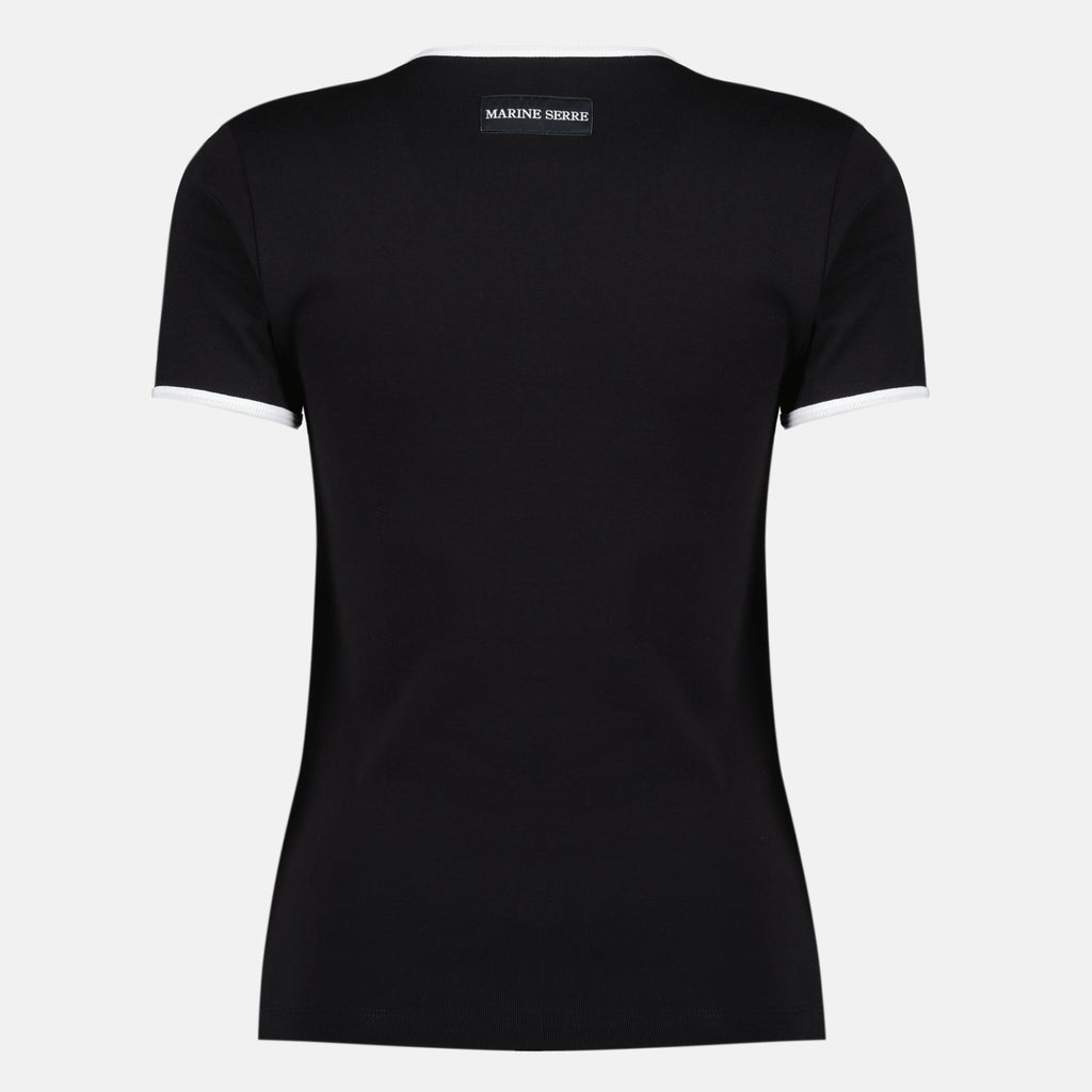 T-shirts T-Shirt Nera Moon Marine Serre Noir Femme