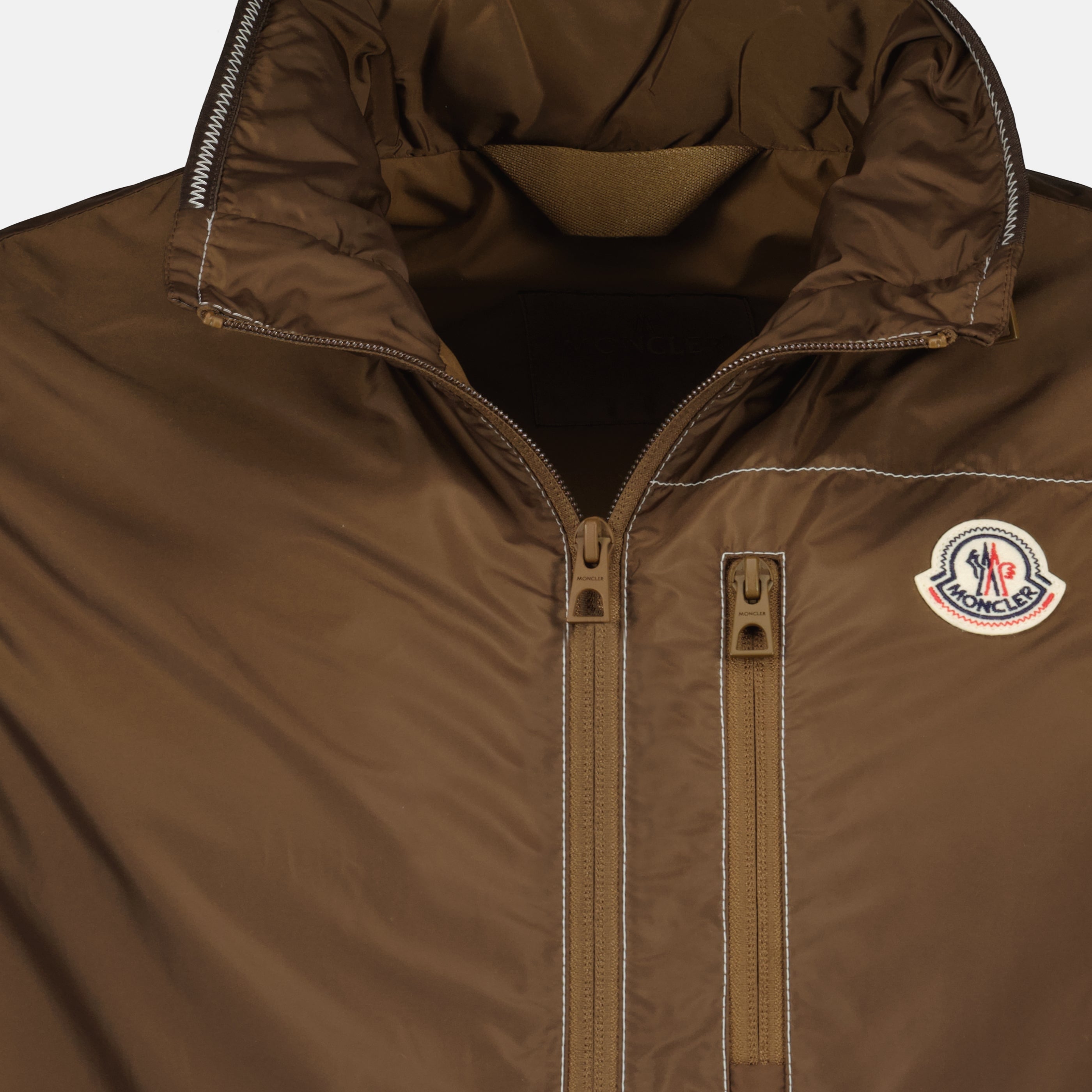 Vestes Gilet Impermeável Ansiei Castanho Moncler Marron Homme