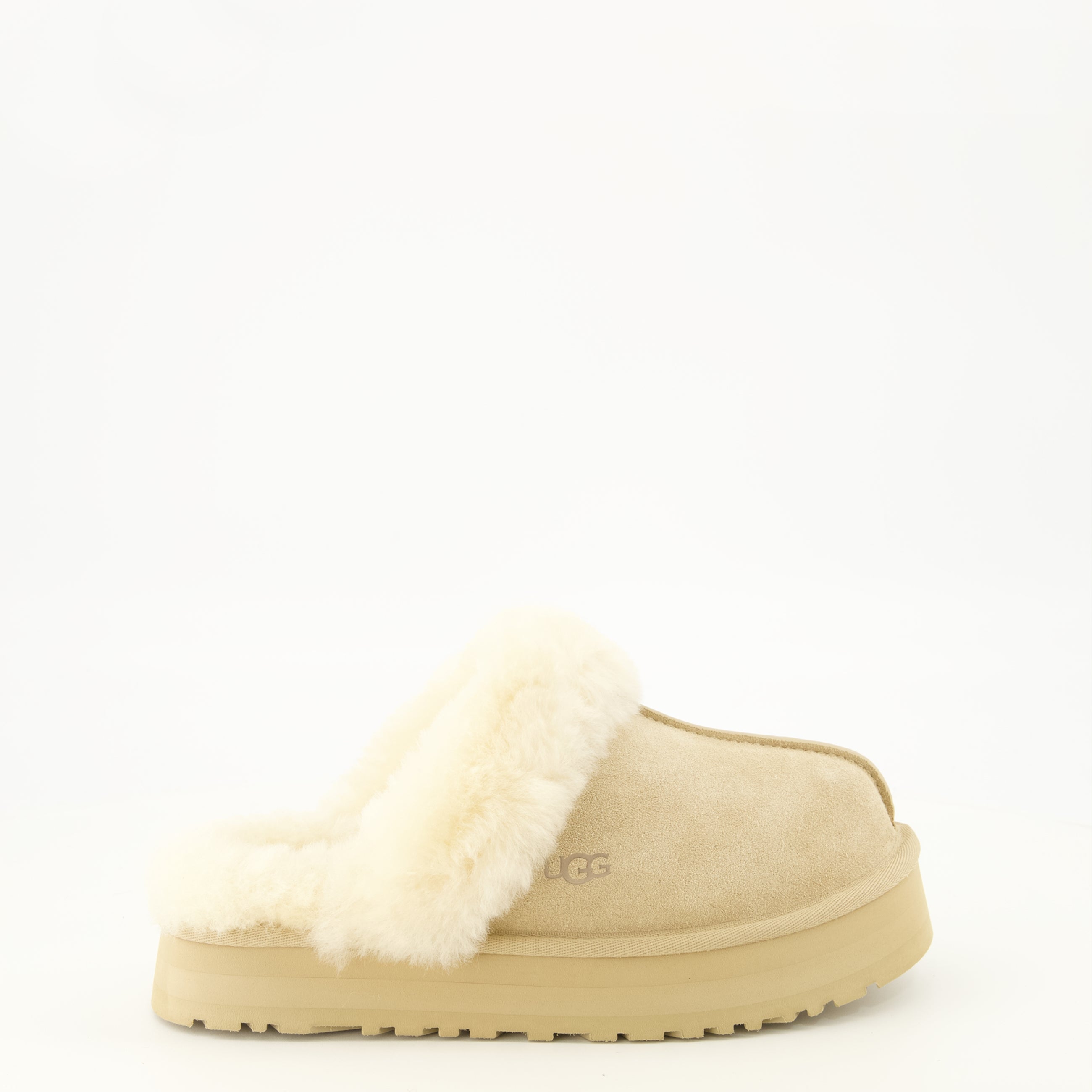 Chaussures ouvertes Beige Disquette Mules Ugg Beige Femme