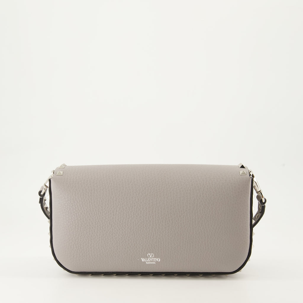 Umhängetaschen Rockstud Schultertasche Valentino Garavani Grau Femme