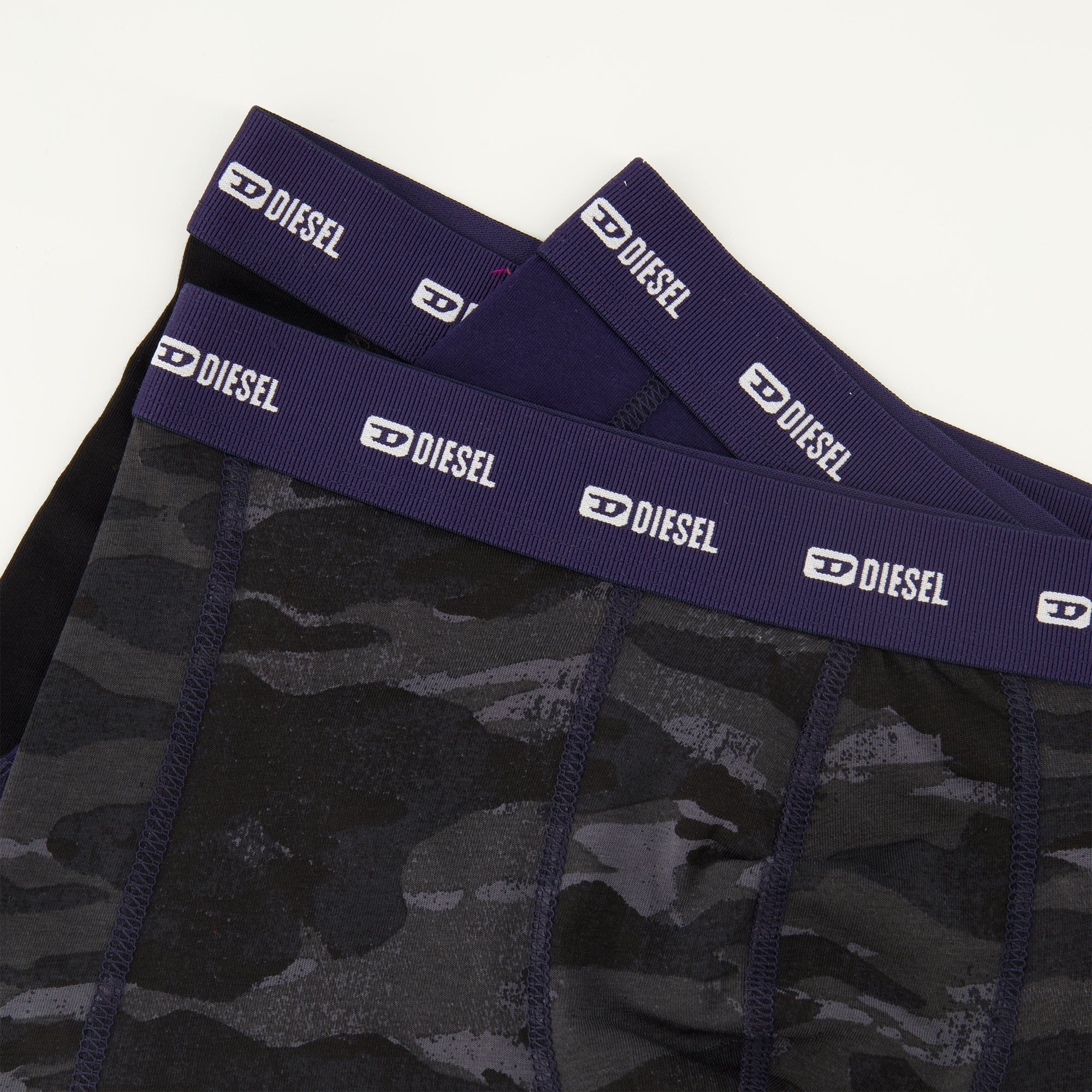 Image of the article Navy blue boxer shorts by Diesel for Men - Spring-Summer 2026 - Detailed View_1