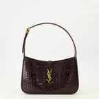 Sacs à main et épaule Le 5 à 7 Tasche aus bordeauxfarbenem, geprägtem Krokoleder Saint Laurent Bordeaux Femme
