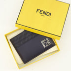 Bild des Fendi Herren-Portemonnaies FFSquared in Marineblau - Frühjahr-Sommer 2026 - Detailansicht_3