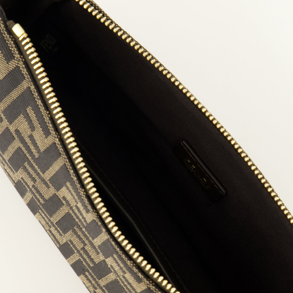 Pochettes Sac Zip Top petit format Fendi Marron Femme