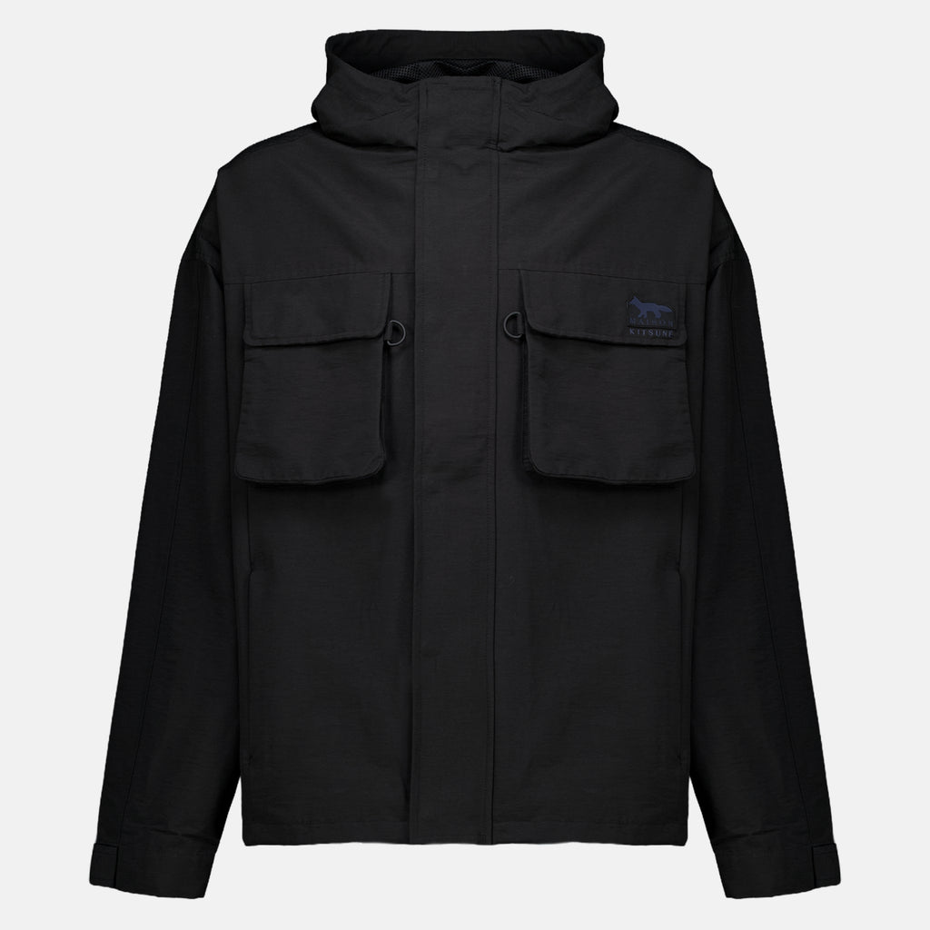 Vestes Coupe-vent noir Maison Kitsune Noir Homme