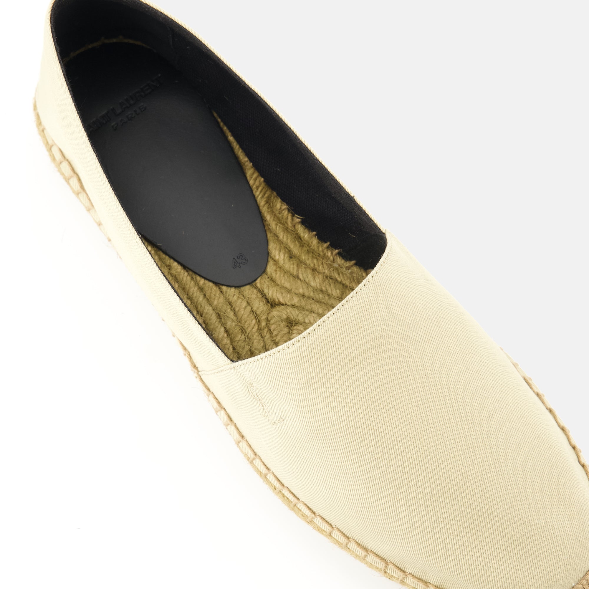 Espadrilles Espadrillas in Tela Saint Laurent Beige Homme