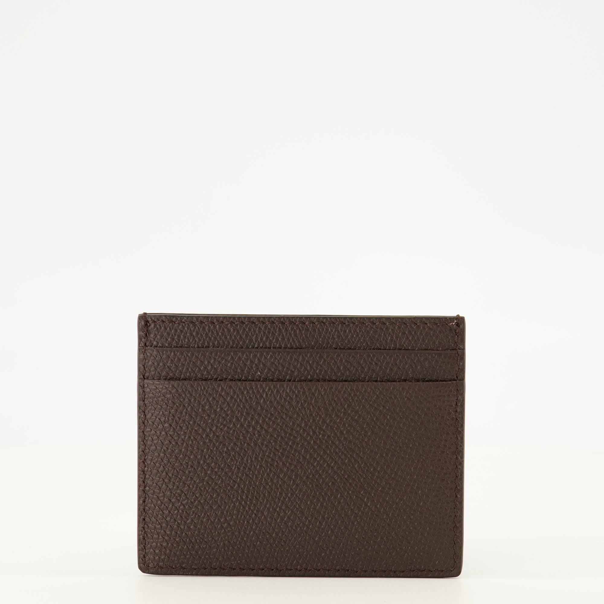 Petite maroquinerie Porte-cartes VLogo en cuir marron Valentino Garavani Marron Femme