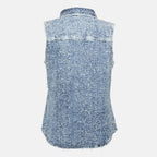 Imagem da camisa De-Easy em denim da marca Diesel para Mulheres - Temporada Primavera-Verão 2026 - Vista Traseira