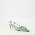 Sapatos de salto VLogo Pumps Valentino Garavani Verde Femme