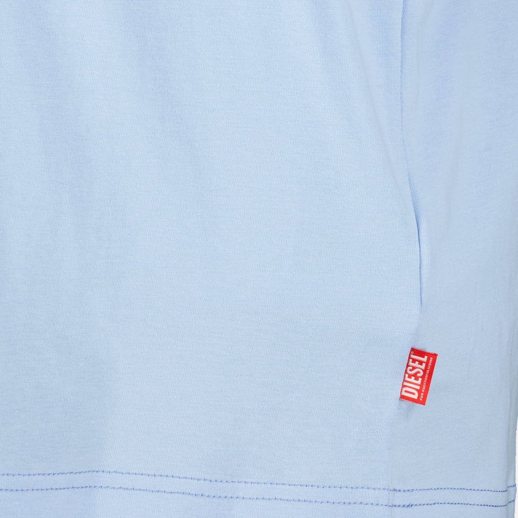 Imagen de la camiseta de algodón azul T-Norm de Diesel para Hombre - Temporada Primavera-Verano 2026 - Vista Detallada 2