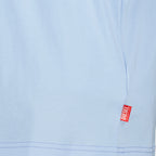 Image of the T-Norm blue cotton T-shirt by Diesel for Men - Spring-Summer 2026 - Detailed View 2