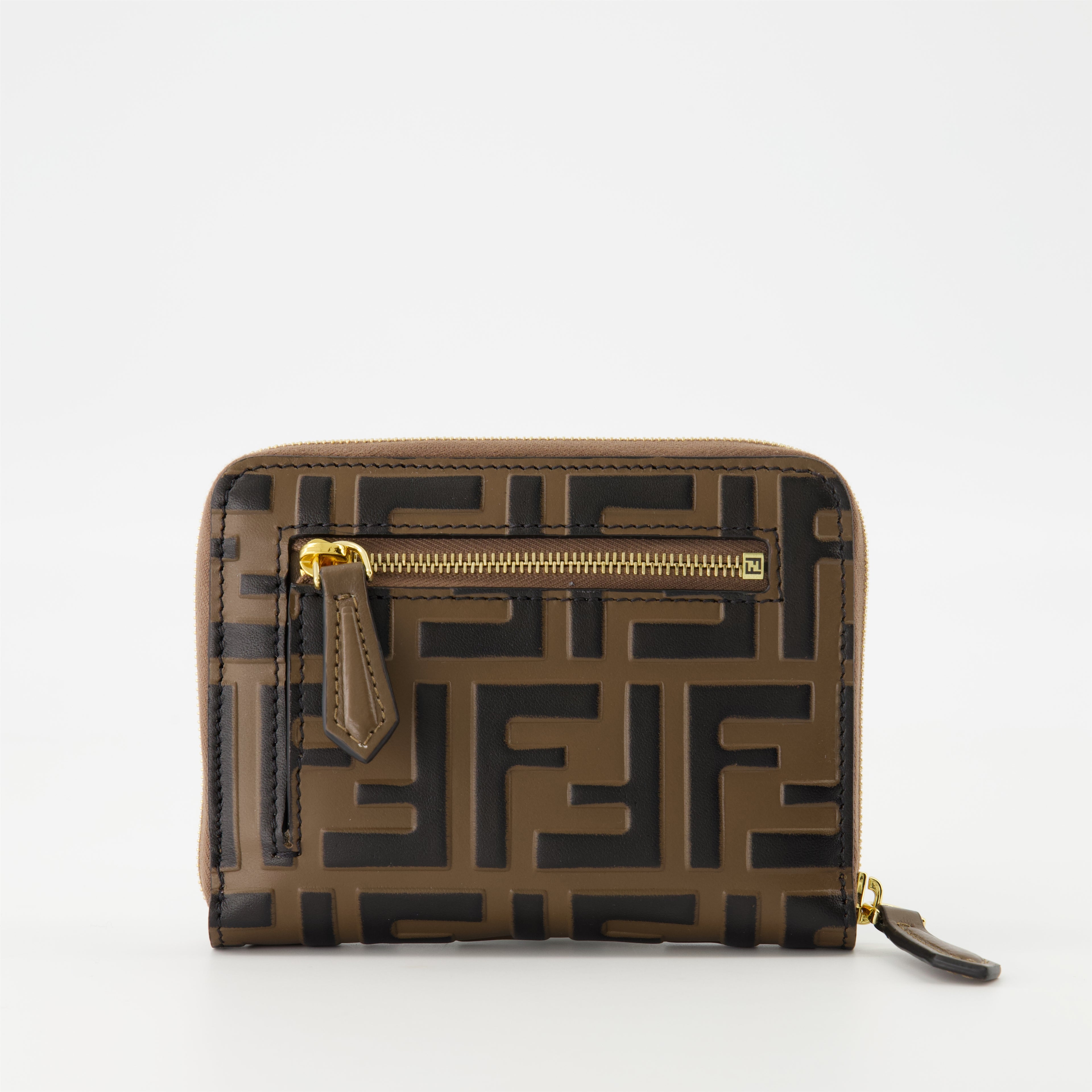 Petite maroquinerie Portefeuilles zippé FF Diamonds Fendi Marron Femme