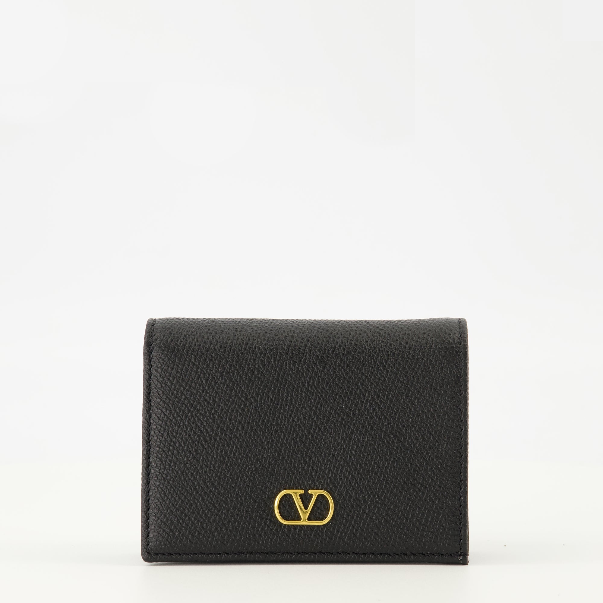 Image de l'article Portefeuilles Vlogo noir de la marque Valentino Garavani pour Femme - Saison Printemps-Été 2026 - Vue de Face