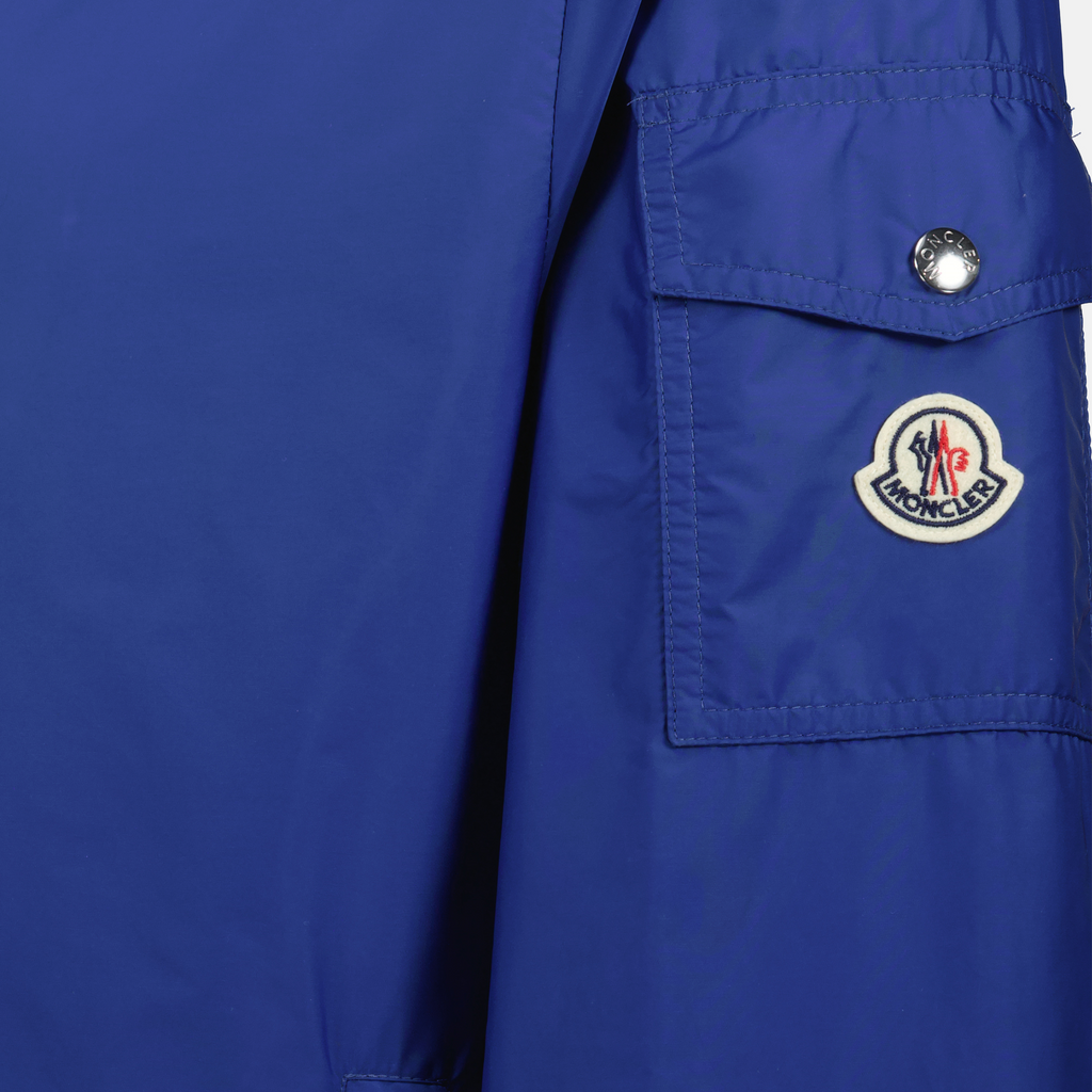 Vestes Coupe-vent Etiache à capuche Moncler Bleu foncé Homme