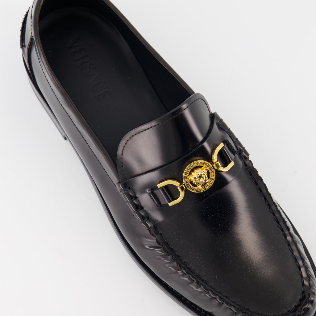 Mocassins Mocassins Medusa '95 en cuir Versace Noir Homme