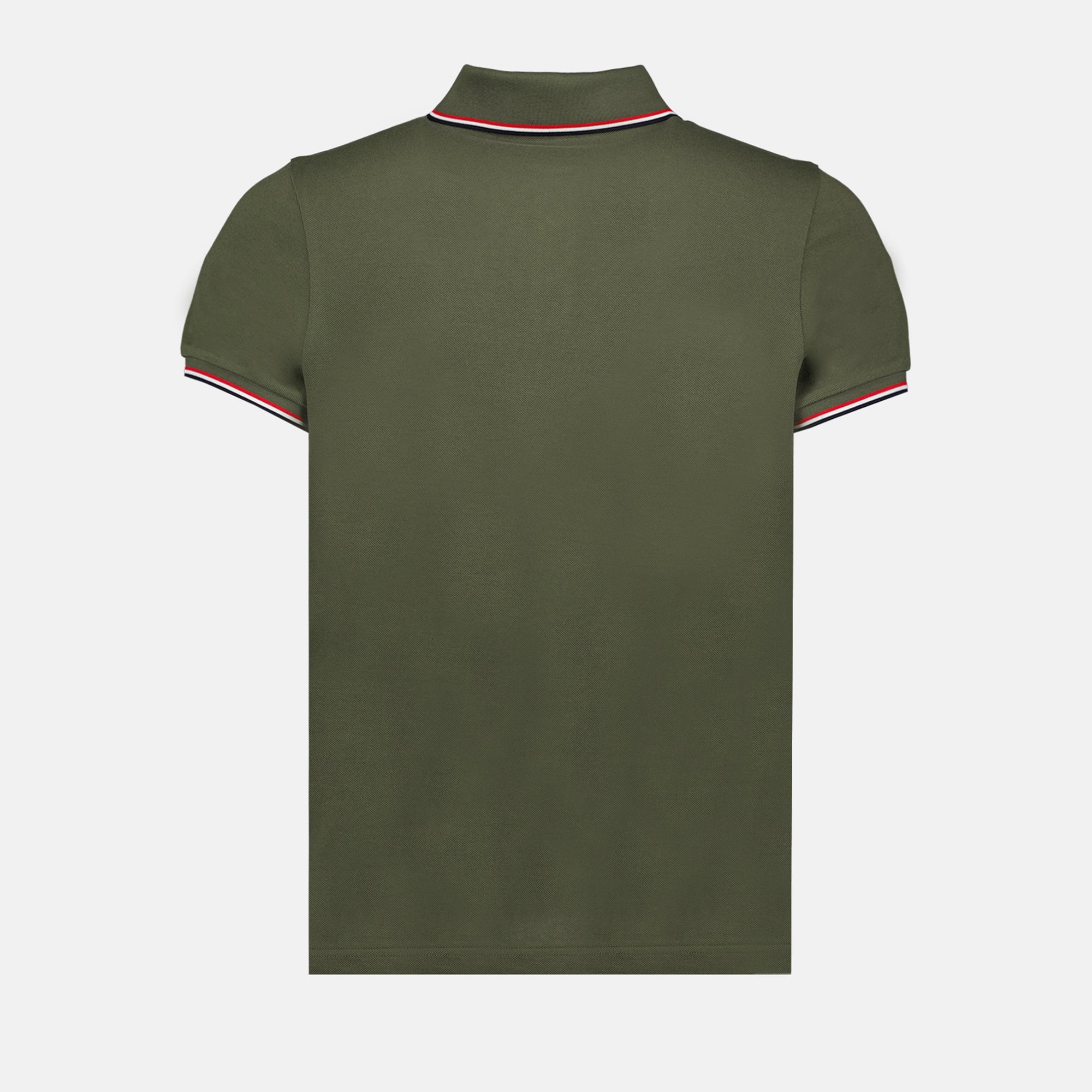 Polos Polo con Logo y Ribete Moncler Caqui Homme