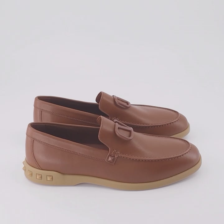 Mocassins Mocassins VLogo Valentino Garavani Marron Homme