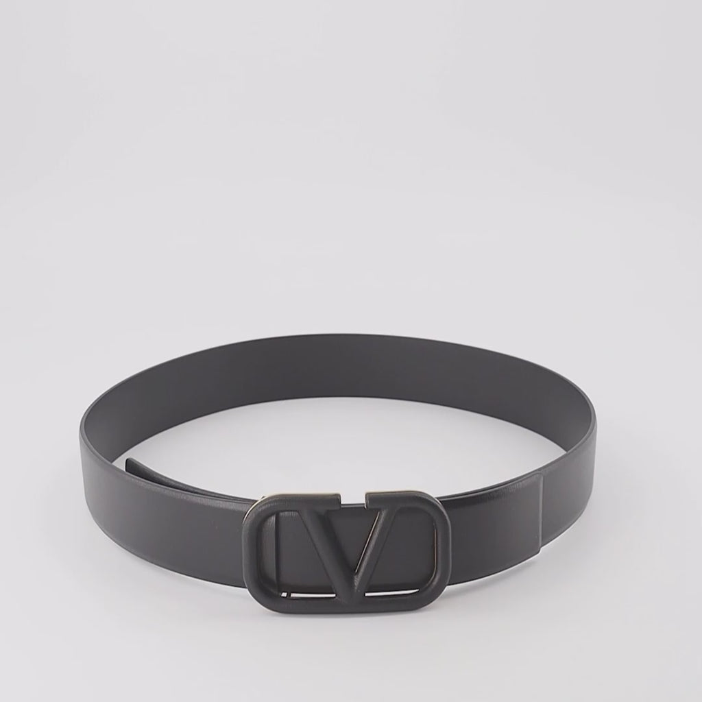 Cintos Ceinture VLogo Signature mat Valentino Garavani Preto Femme