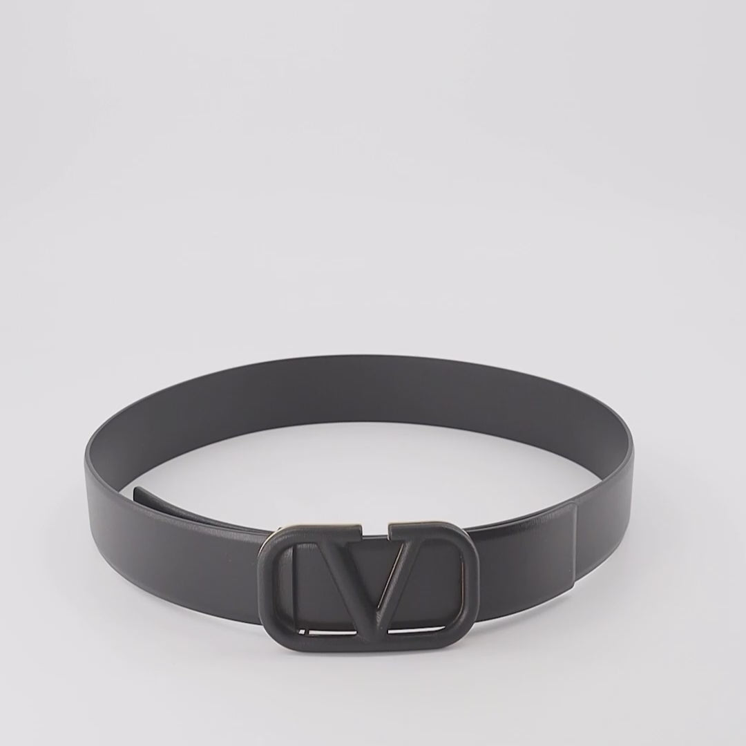 Cintos Ceinture VLogo Signature mat Valentino Garavani Preto Femme