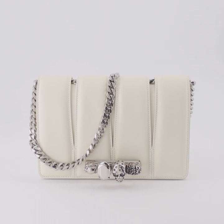 Bolsos bandolera Sac The Slash Alexander McQueen Blanco Femme
