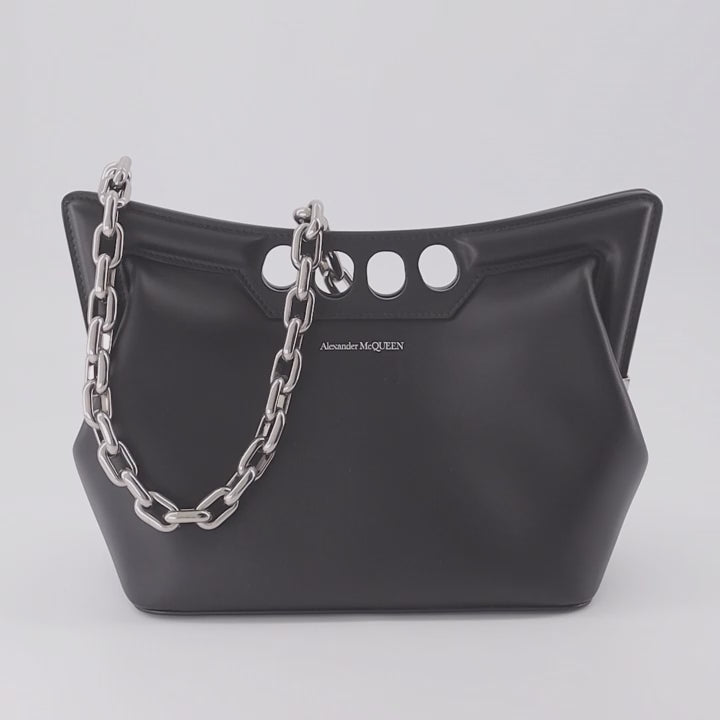 ハンドバッグ・ショルダーバッグ ピークバッグ Alexander McQueen 黒 女性