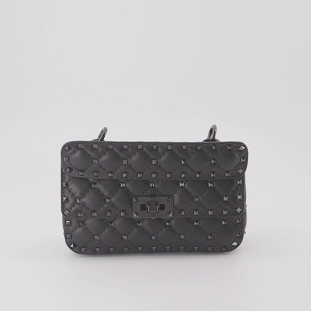 Handtaschen und schultertaschen Sac Rockstud Spike Valentino Garavani Schwarz Femme