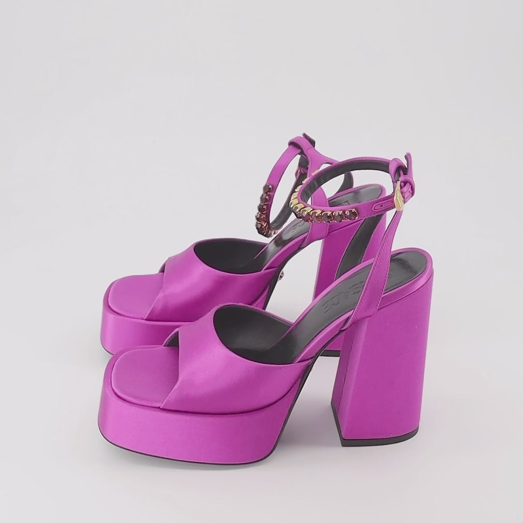 Zapatos abiertos Sandalias Plataforma Medusa Aevitas Versace Rosa Femme