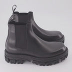 Boots and ankle boots Greca Chelsea Boots Versace Black Man
