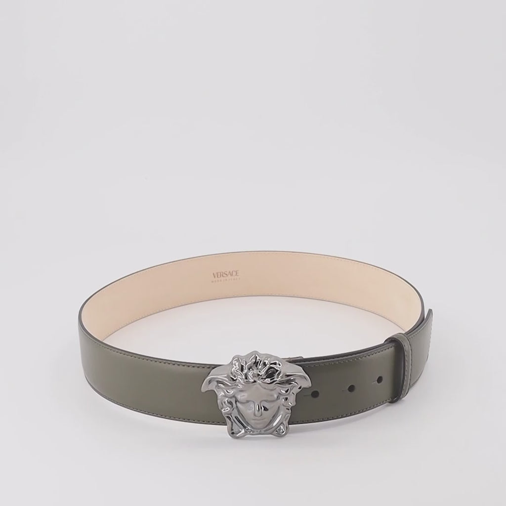 Cintos Ceinture Medusa Versace Verde Homme
