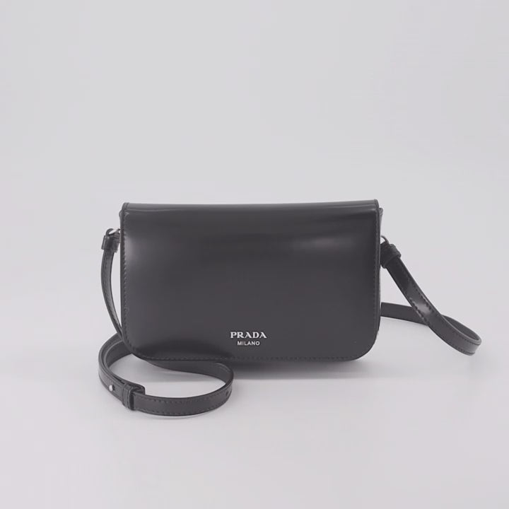 Sacs bandoulière Sac bandoulière en cuir Prada Noir Homme