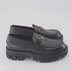 Mocassins Mocassins Greca Portico Versace Noir Homme
