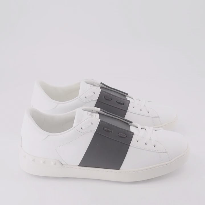 Sneakers Baskets Open Valentino Garavani Bianco Homme