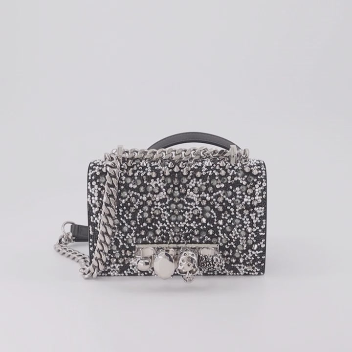 Sacs bandoulière Sac Jewelled satchel Alexander McQueen Noir Femme