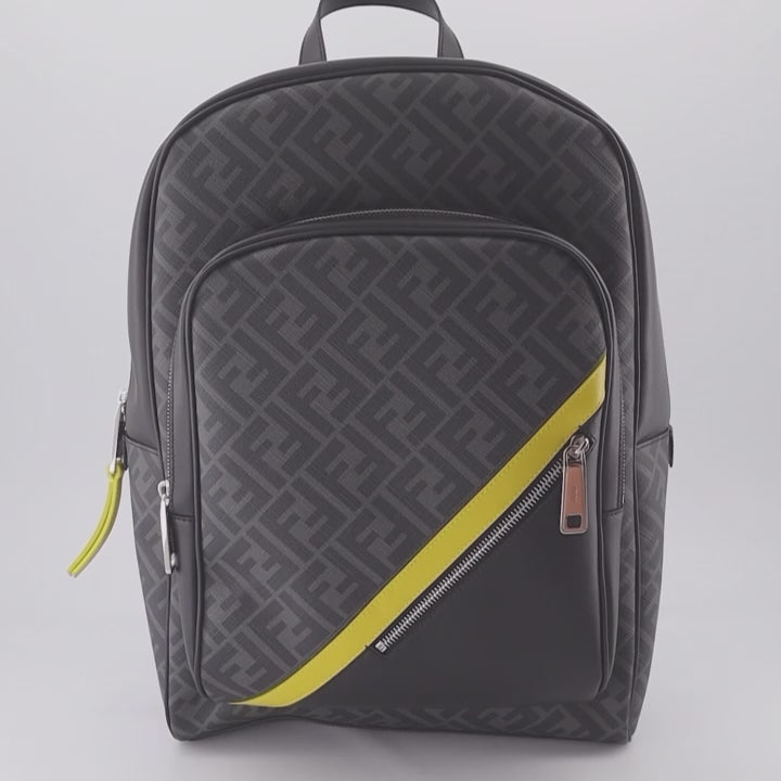 백팩 Sac à dos Fendi Diagonal Fendi 검은색 Homme