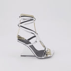 Offene schuhe Sandales Tutankamon Giuseppe Zanotti Silber Femme