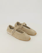 Chaussures plates 플룸 발레 플랫 - 베이지 스웨이드 Miu Miu Beige Femme