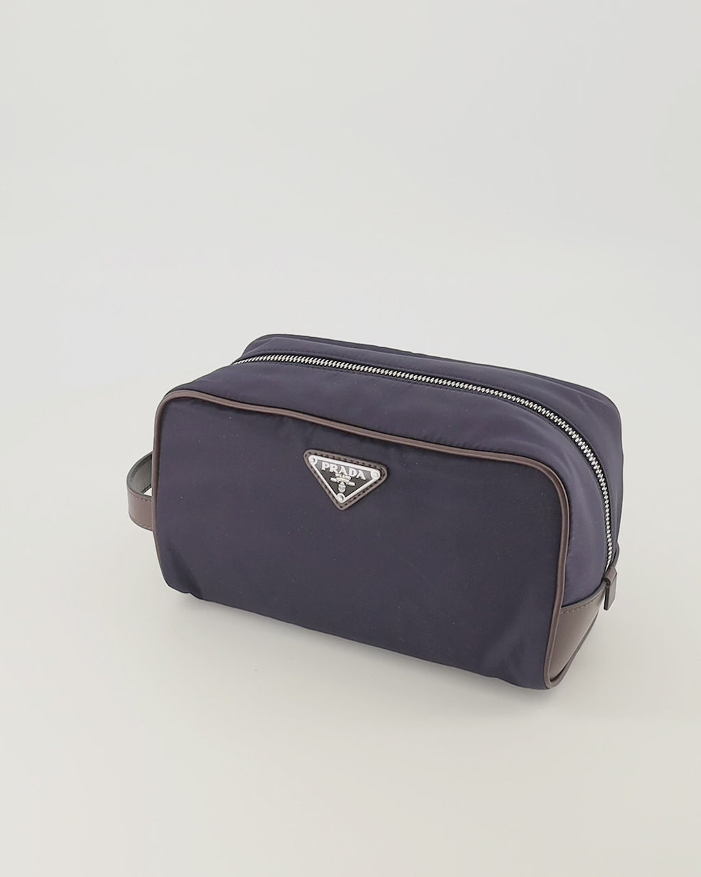 Pochettes SpeedRock ネイビーブルー ポーチ in Re-Nylon とレザー Prada Bleu foncé Homme