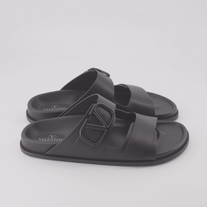 Scarpe aperte Sandales VLogo Valentino Garavani Nero Homme