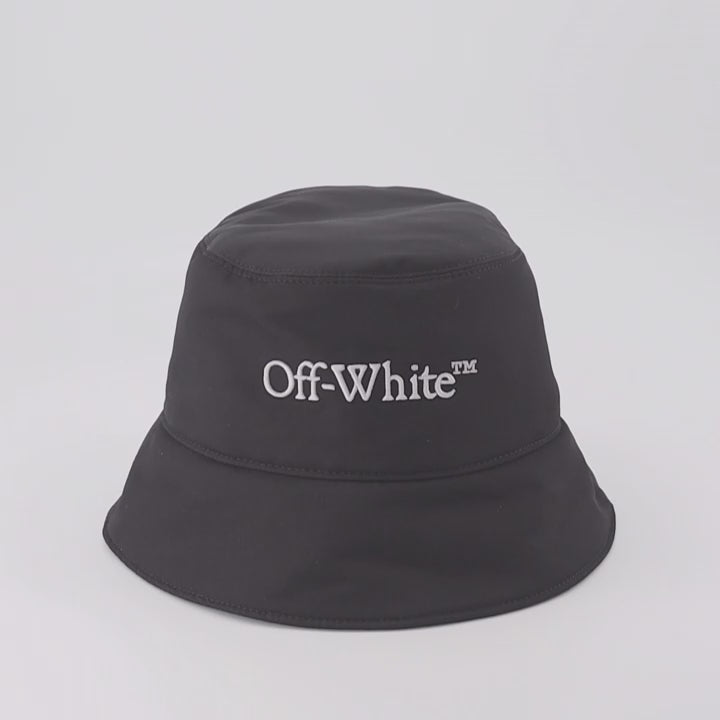 ハット・キャップ・ビーニー ボブ・ブックイッシュ Off-White 黒 男