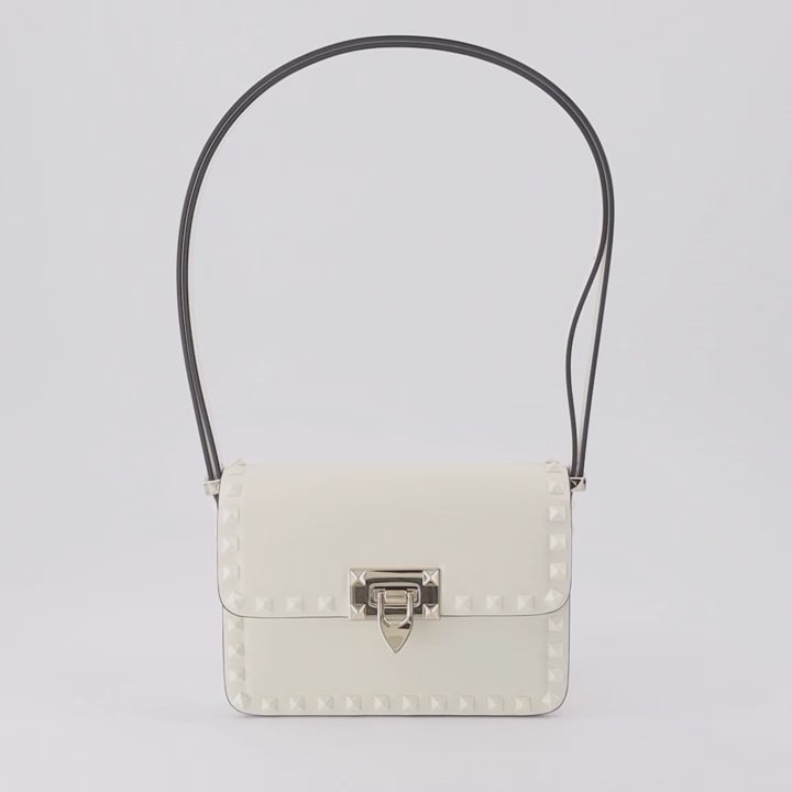 Bolsos de mano y al hombro Sac Rockstud 23 Valentino Garavani Blanco Femme
