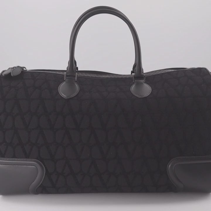 Bolsas de deporte y viaje Bolsa de lona Iconographe Valentino Garavani Negro Homme