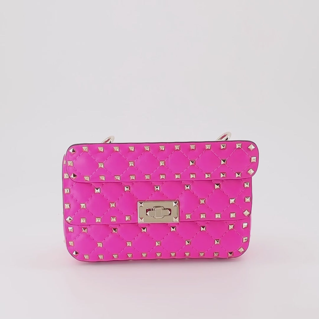 Borse a mano e a spalla Sac moyen Rockstud Spike Valentino Garavani Rosa Femme