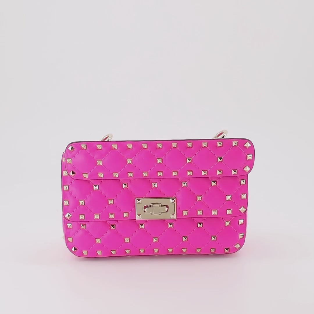 Borse a mano e a spalla Sac moyen Rockstud Spike Valentino Garavani Rosa Femme