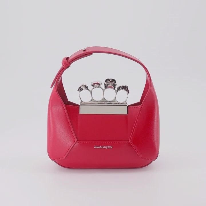 Sacs à main et épaule Mini sac Jewelled hobo Alexander McQueen Rouge Femme