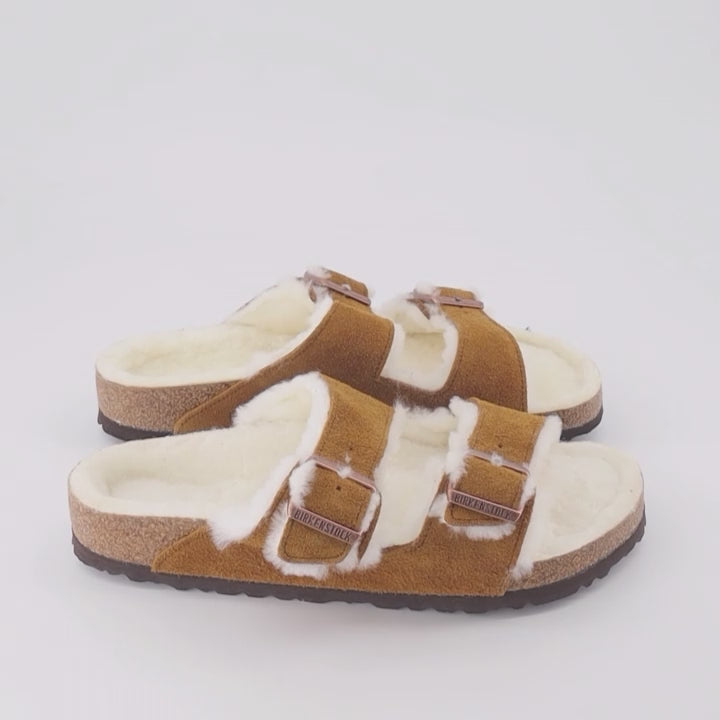 Chaussures ouvertes Claquettes Arizona Birkenstock Marron Homme