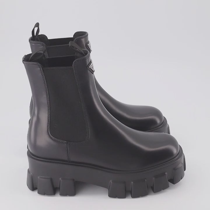 Ankle boots Monolith ankle boots Prada Black Women