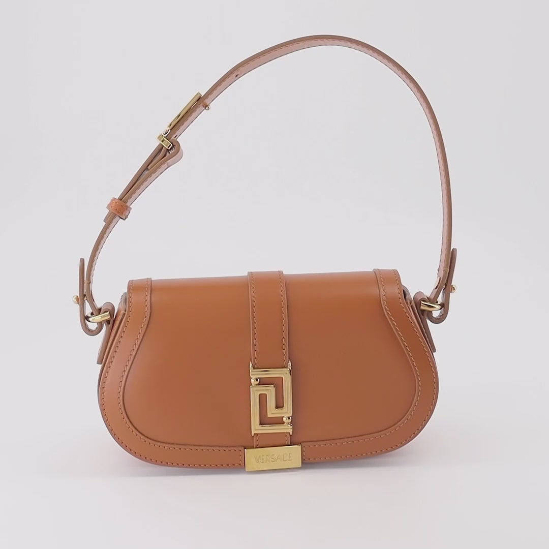 ハンドバッグ・ショルダーバッグ グレカ ゴッデス スモールバッグ Versace 茶色 女性