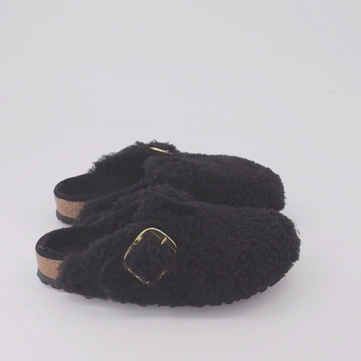 Chaussures ouvertes Mules Boston Birkenstock Noir Femme